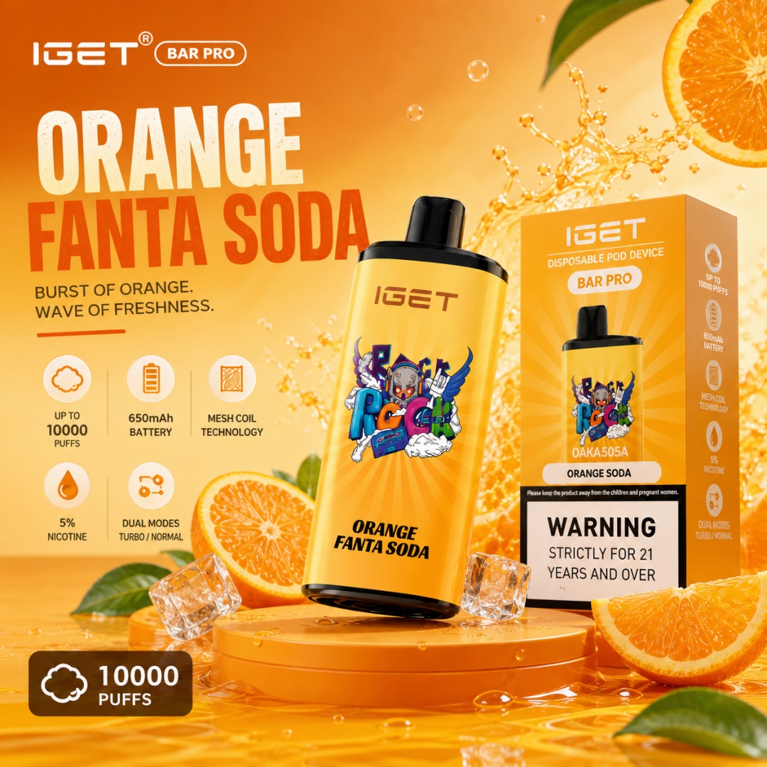 IGET Bar Pro Orange Fanta Soda Review: A Citrus Showdown from Down Under