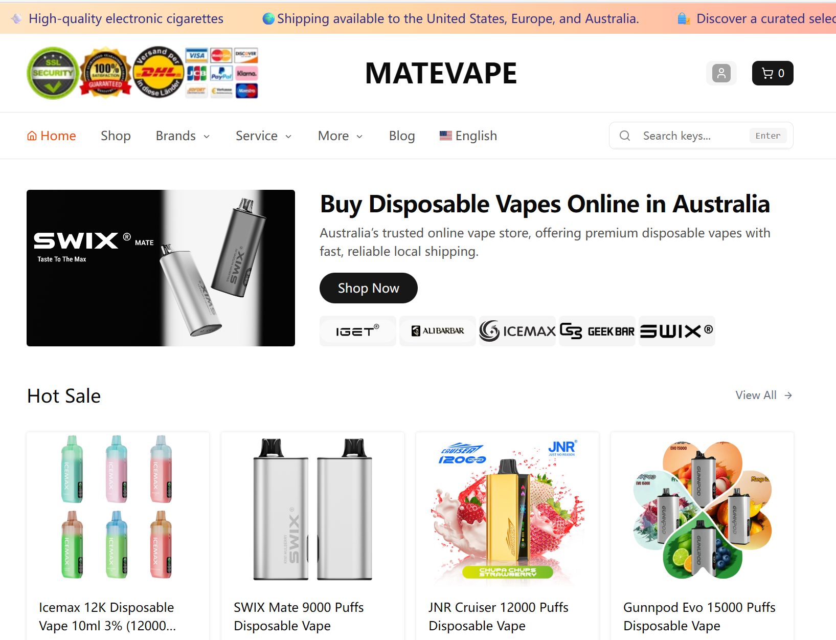 MateVape Review – One of Australia’s Top Disposable Vape Websites (2025)