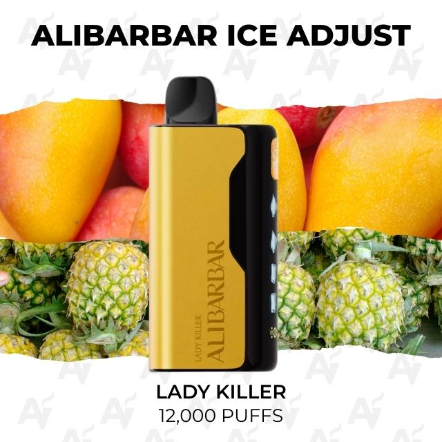 Alibarbar Ice Adjust Lady Killer 12000 puffs disposable vape with adjustable ice control